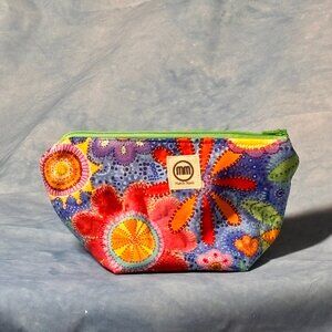 Bright Floral Print Zip Pouch